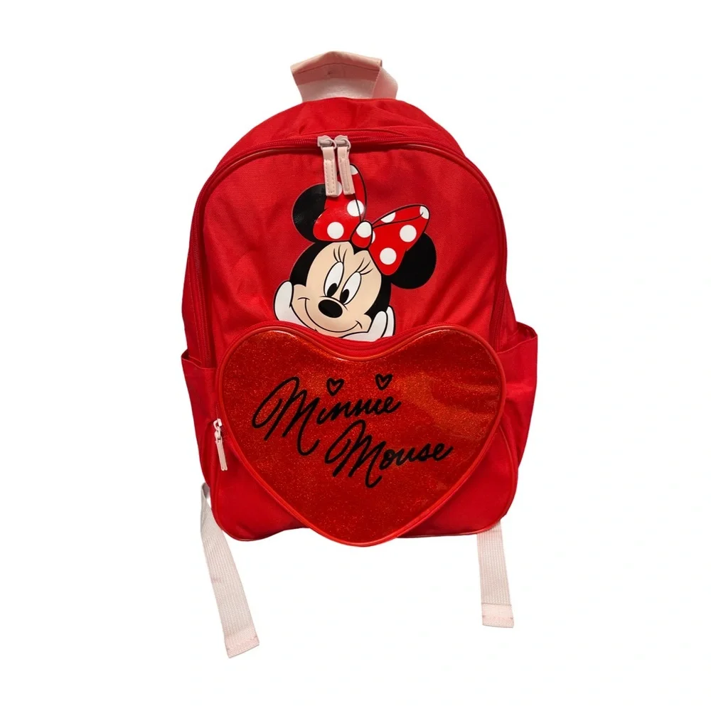 Disney Minnie Mouse Red Heart Kids Backpack